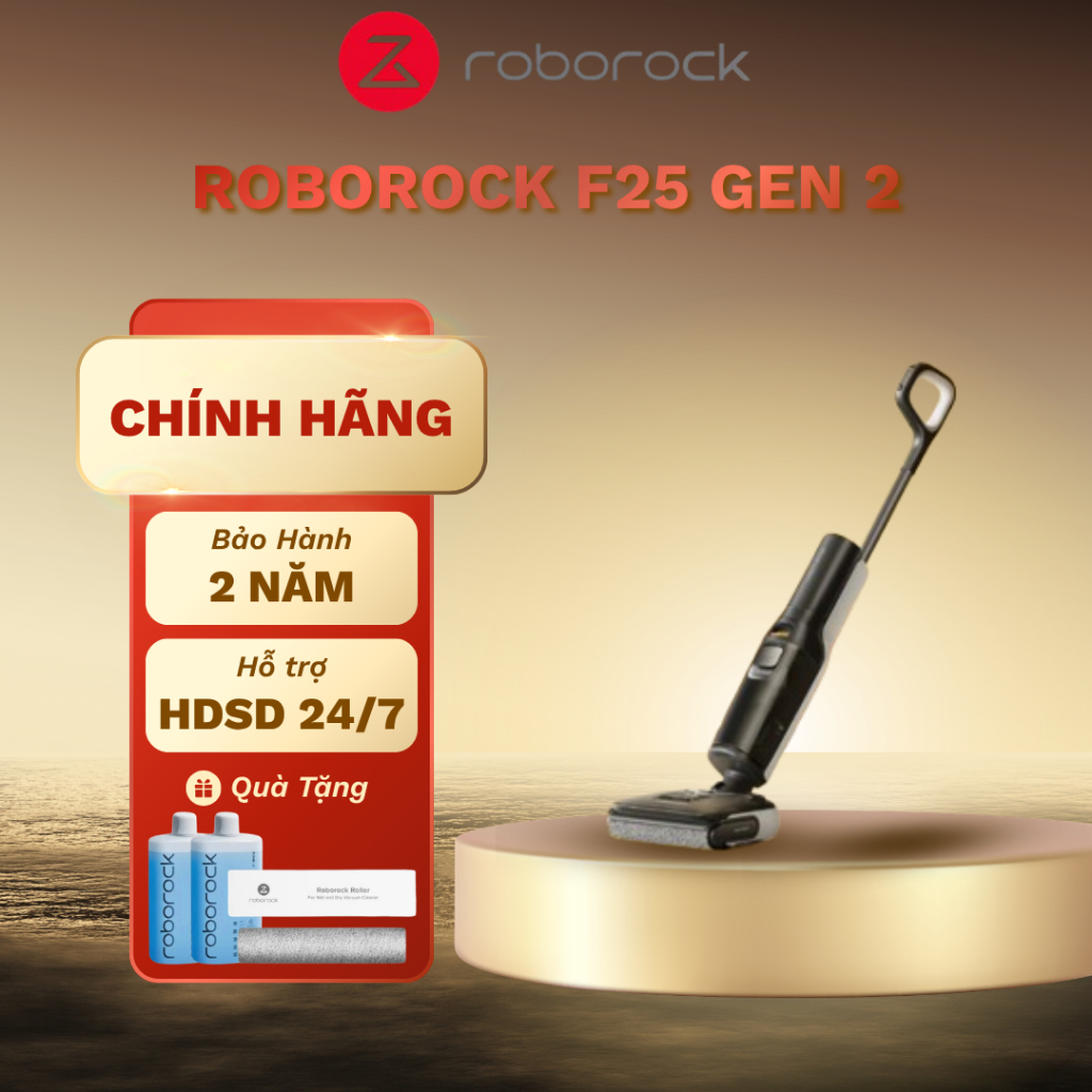 [CHÍNH HÃNG] Máy hút bụi lau nhà cầm tay Roborock F25 Gen 2 – Hút + Lau 2 Trong 1