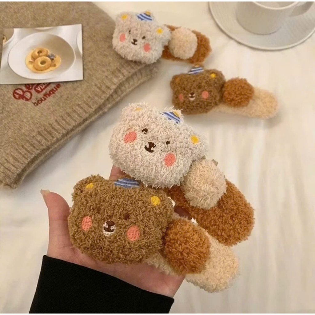 Kẹp Tóc Gấu Bông Dễ Thương – Phụ Kiện Tóc Nữ Cute