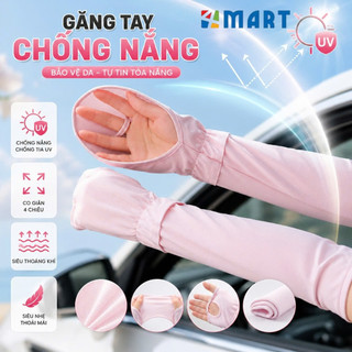 Găng tay chống nắng, chống tia UV, tia cực tím cho nữ, bao tay đi nắng xỏ tay hở ngón thoáng khí.