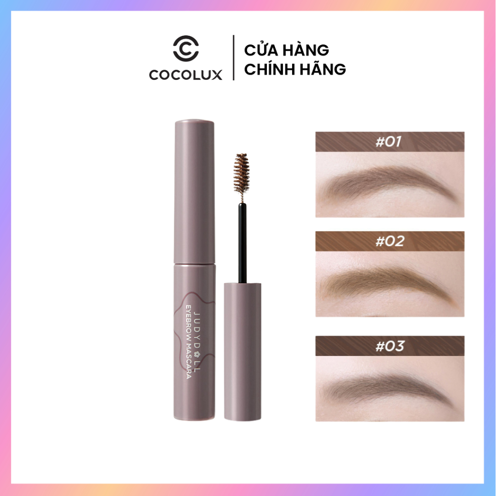 Mascara Lông Mày Judydoll Eyebrow Mascara Chuốt Mày Tự Nhiên, Không Vón, Lâu Trôi, Chống Nước 2,5g