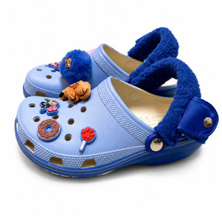 Dép sục hoạt hình zootopia xanh dương unisex nhựa EVA kháng khuẩn, dép zootopia 2 nam nữ quai trơn và quai lông hàng đẹp
