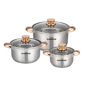 Bộ Nồi Inox SUNHOUSE 5 Đáy SH781 | 5 Đáy SHG788 | 3 Đáy SH335 An Toàn Bền Bỉ