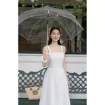 BBSTORE'S Đầm 2 dây dạo phố ren cotton thêu dáng xòe cổ vuông - DAF42T — ảnh 2