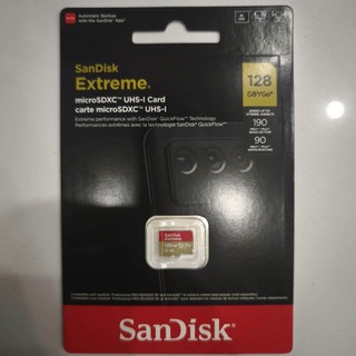 Thẻ nhớ MicroSDXC SanDisk Extreme 128GB V30 U3 4K A2 đọc 190MB/s, ghi 90MB/s (Vàng)