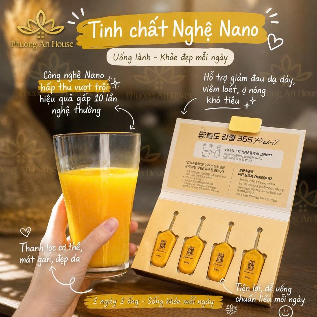 Thực phẩm bảo vệ sức khỏe Nghệ Nano Very Good Turmeric 365 Premium ( Hộp 32 tép)
