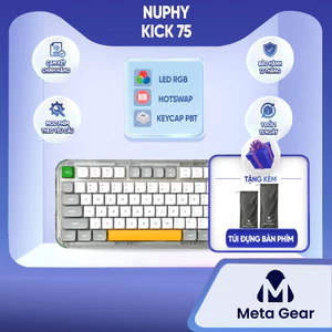 Bàn phím bluetooth Nuphy Kick75 - Led RGB, Hotswap, 3 mode kết nối, Keycap PBT