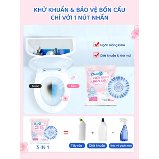 Set 8 Viên Thả Bồn Cầu Sinh Học CleanZ – Bí Quyết Toilet Sạch Bóng, Ngát Hương Thơm Suốt 160 Ngày | GigaMax Home