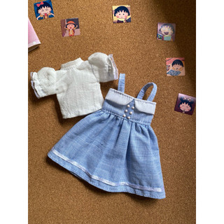 Set váy dây xanh size búp bê blythe,ob24