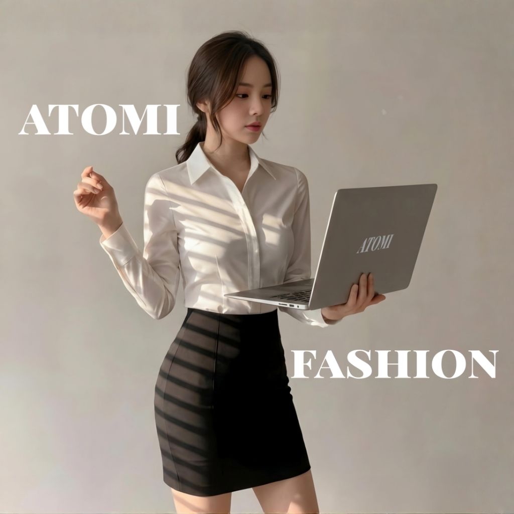 Áo sơ mi công sở nữ thiết kế thanh lịch cổ đức dài tay chất mềm mại CHIẾT EO