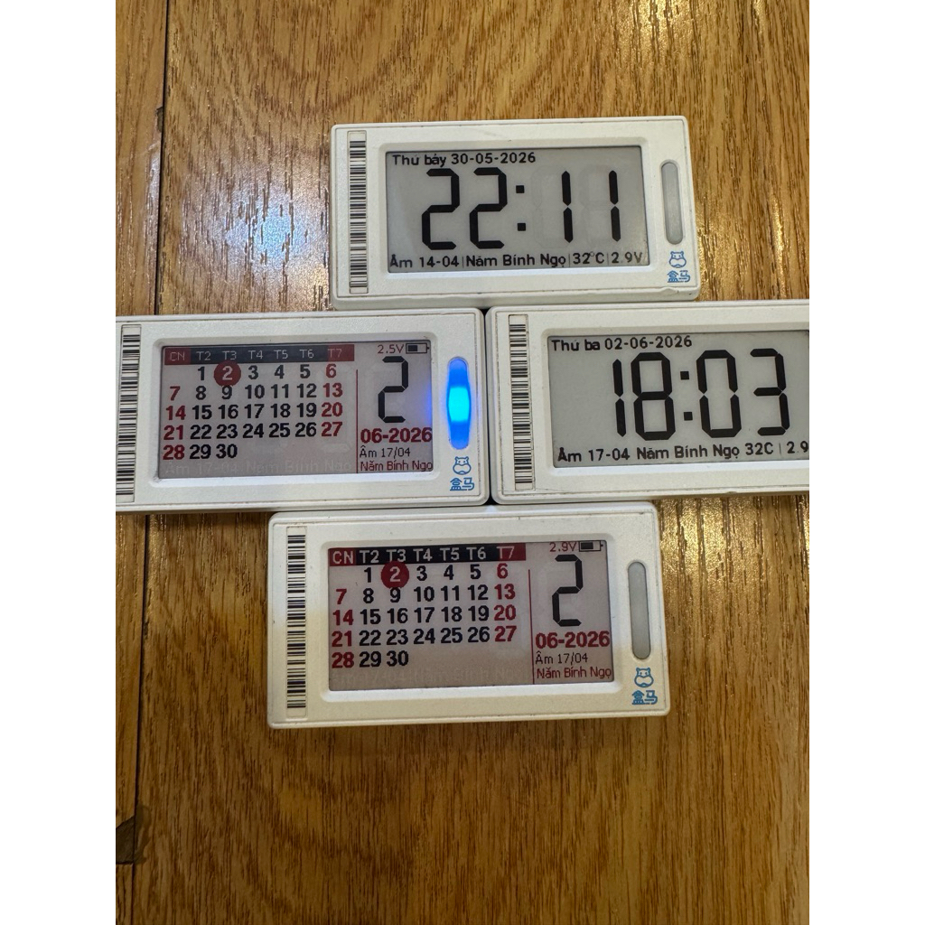 [DIY]Bộ Màn Hình Mực Điện Tử E-Ink 2.13 Inch 3 Màu - Đồng Hồ, Lịch, Khung Ảnh Mini (Sẵn Firmware, Kết Nối Bluetooth) | BigBuy360 - bigbuy360.vn