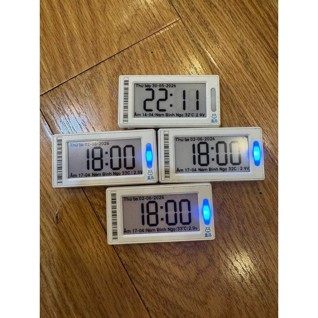 [DIY]Bộ Màn Hình Mực Điện Tử E-Ink 2.13 Inch 3 Màu - Đồng Hồ, Lịch, Khung Ảnh Mini (Sẵn Firmware, Kết Nối Bluetooth)