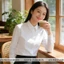 Áo Sơ Mi Nữ Thiết Kế Phong Cách Hàn Quốc Chất Cotton 80% Chống Nhăn Cao Cấp CHIẾT EO