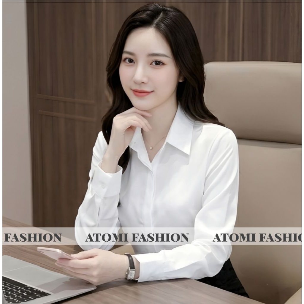 Sơ mi công sở nữ dài tay dáng suông nhẹ AS2
