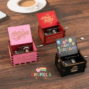 Hộp nhạc sinh nhật HAPPY BIRTHDAY 3 màu quà tặng trang trí xinh xắn ý nghĩa