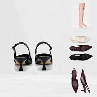 Giày PEDRO Icon Leather Slingback Heel Pumps - PW1-26480097 chính hãng đủ bill