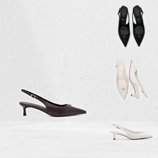Giày PEDRO Icon Leather Slingback Heel Pumps - PW1-26480097 chính hãng đủ bill