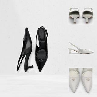 Giày PEDRO Icon Leather Slingback Heel Pumps - PW1-26480097 chính hãng đủ bill