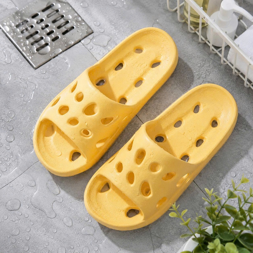 Dép Lỗ Eva Siêu Nhẹ Đi Trong Nhà Tắm Nhà Vệ Sinh, Đúc Nguyên Khối Khô Thoáng Không Thấm Nước - ảnh 7