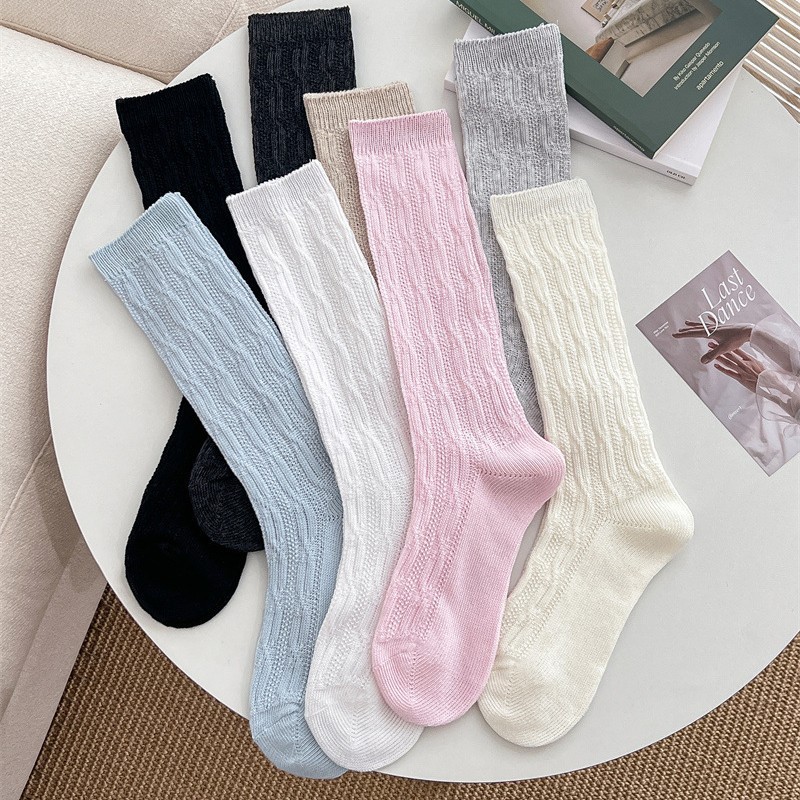Vớ Tất nữ siêu cao cổ kiểu ren mỏng phong cách dễ thương, xinh xắn.