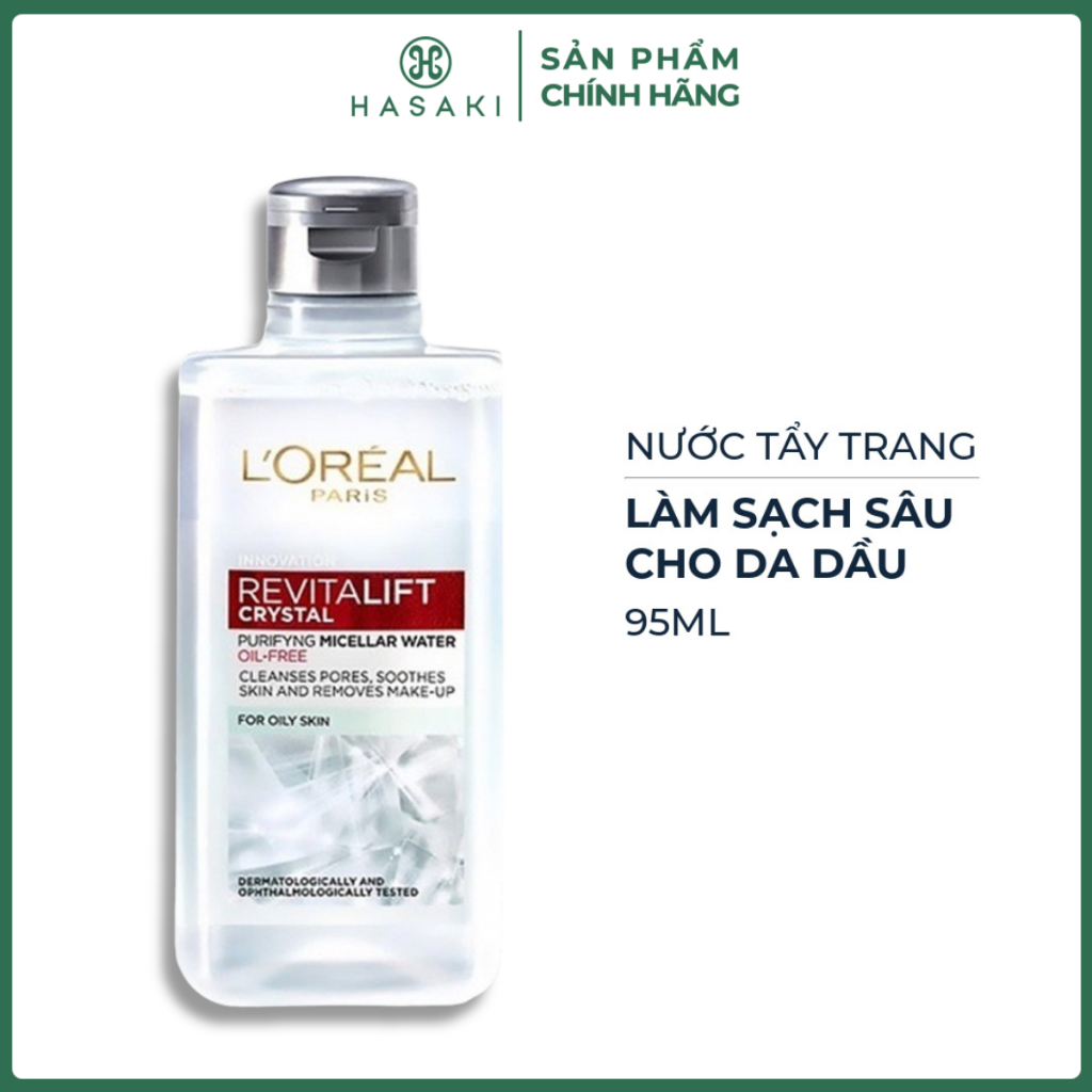[QUÀ TẶNG KHÔNG BÁN] L'OREAL REVITALIFT CRYSTAL MICELLAR 95ML Hasaki Sản Phẩm Chính Hãng