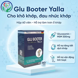 TPBVSK Glu Booter Yalla 60 viên Glucosamin MSM Collagen Type 2 hỗ trợ khô khớp, đau nhức khớp