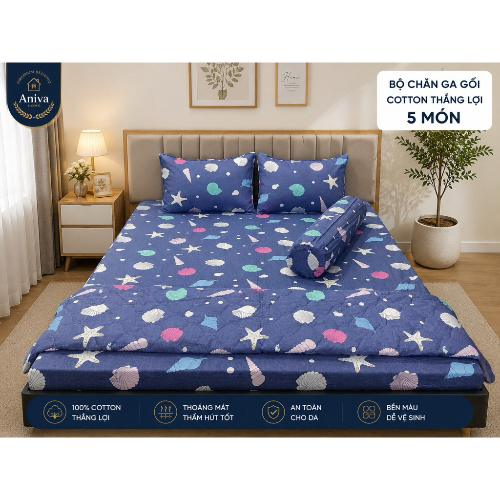MỀN COTTON THẮNG LỢI CAO CẤP - MỀM MẠI, THOÁNG MÁT, THẤM HÚT TỐT | ANIVA HOME