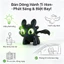 Rồng Night Fury - Nhũ mắt bắt sáng, cánh di động, Móc khóa，trang trí nội thất xe hơi，trang trí xe máy，trang trí bàn