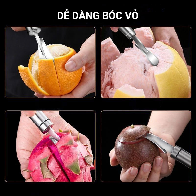 Dụng Cụ Bóc, Lột Vỏ Bưởi, Cam, Chanh Dây Chuyên Nghiệp, Nhẹ Nhàng Nhanh Chóng