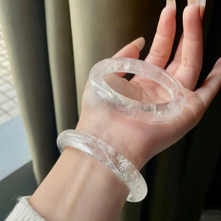 [𝐓ặ𝐧𝐠 𝐍𝐡ẫ𝐧] Vòng Tay Thạch Anh Trắng Tự Nhiên - Thu Hút Năng Lượng Tích Cực 𝐬𝐡𝐚𝐧𝐠𝐡𝐚𝐢 𝐬𝐭𝐨𝐫𝐞