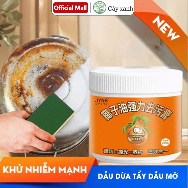 Dầu Dừa Tẩy Dầu Mỡ Vết Bẩn Trên Xoong Nồi, Gạch Men, Khử Nhiễm và Làm Sạch Nhanh Chóng