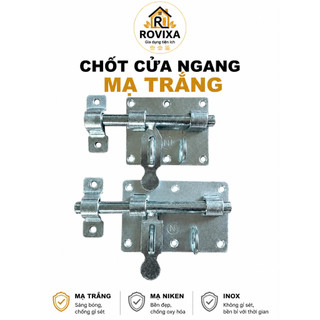 Chốt Cửa Ngang Inox 304 / Mạ Kẽm / Mạ Niken Nhiều Kích Thước – Chốt Gài Cửa Cổng, Cửa Sắt, Cửa Gỗ