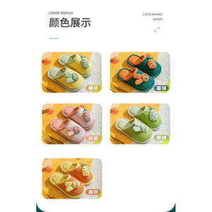 Dép trẻ em, chất liệu vải lanh, dành cho bé gái, mùa xuân và mùa thu, dép đi trong nhà, chống trơn trượt