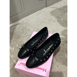 Giày búp bê màu đen đế bệt (ballet flats) Mooreyu Fullbox - Chính Hãng