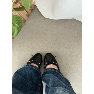 Giày búp bê màu đen đế bệt (ballet flats) Mooreyu Fullbox - Chính Hãng
