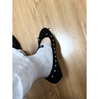 Giày búp bê màu đen đế bệt (ballet flats) Mooreyu Fullbox - Chính Hãng
