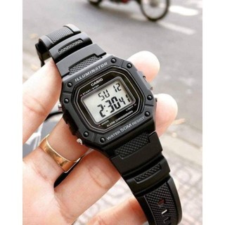 Đồng Hồ Unisex Dây Nhựa Casio W-218H-1A Pin 7 Năm - Chống nước 50m | Casio W-218H-1AVDF