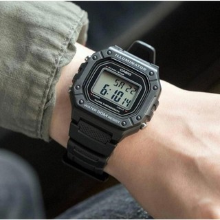 Đồng Hồ Unisex Dây Nhựa Casio W-218H-1A Pin 7 Năm - Chống nước 50m | Casio W-218H-1AVDF