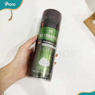 Bọt Cạo Râu Cao Cấp NaturaVika 360ml - Hỗ Trợ Cạo Râu Mượt Mà, Giữ Ẩm Cho Da - VIORA SHOP