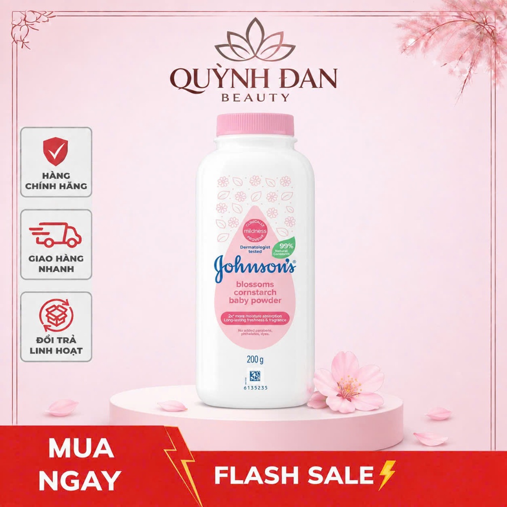 Phấn Thơm em bé (phấn rôm) Johnson's baby 100G/200G