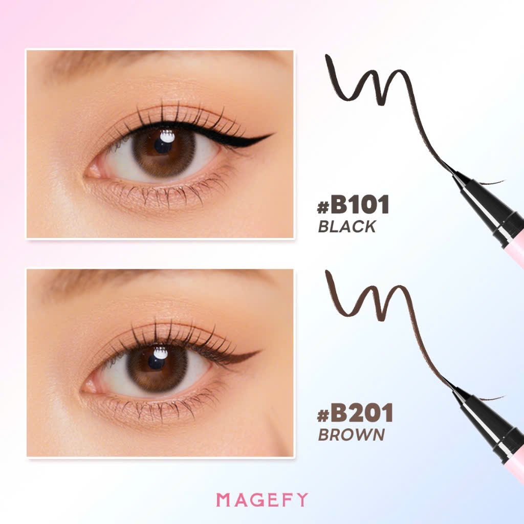 Bút kẻ mắt MAGEFY dạng lỏng lâu trôi không lem chống nước | NHÍM HOUSE
