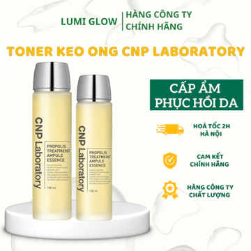 Nước Thần Keo Ong CNP Laboratory Propolis Treatment Ampule Essence Toner Cấp Ẩm Cnp Làm Dịu Phục Hồi Da 100ML+150ML