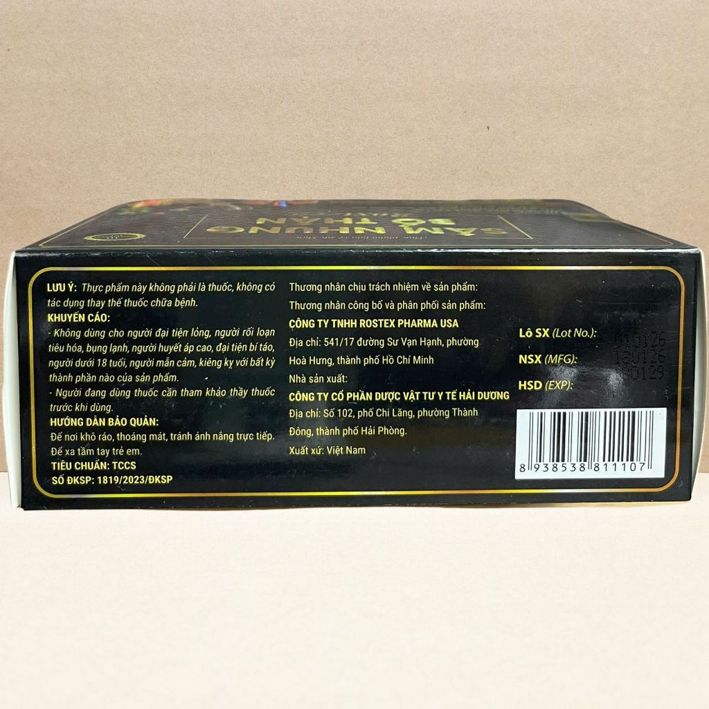 Sâm Nhung Bổ Thận Roxtech Vỉ - Rostex - Vinaphar - Vitamin Chữa Lành