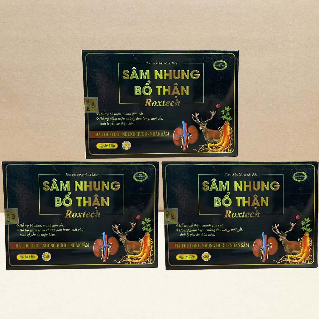 Sâm Nhung Bổ Thận Roxtech Vỉ - Rostex - Vinaphar - Vitamin Chữa Lành