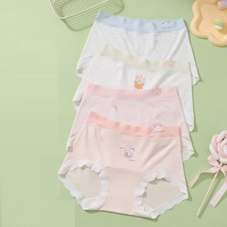 [P02 Petit kháng khuẩn] Combo 4 quần chip tam giác cho bé gái, quần lót bé gái thun cotton kháng khuẩn size đại 14-52kg