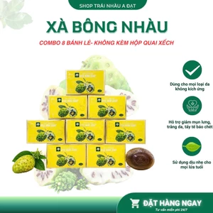 Xà bông nhàu xuất khẩu Noni Soap - 8 hộp vàng