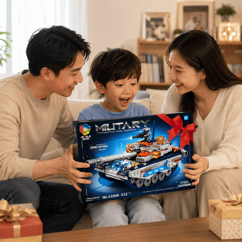 Đồ Chơi Lắp Ráp Xe Tăng Quân Sự 432 Chi Tiết JIQILE, Mô Hình Xếp Hình Cho Bé