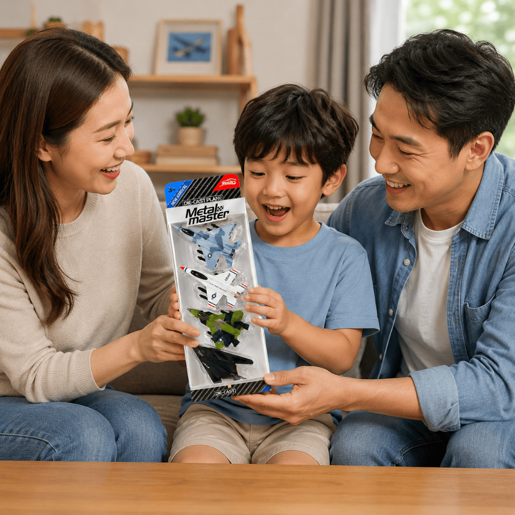 Bộ 4 Máy Bay Chiến Đấu Hợp Kim Đồ Chơi Mô Hình Máy Bay Quân Sự Cho Bé Quà Tặng Bé Trai