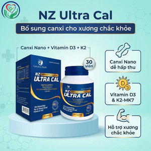 NZ Ultra Cal 30 viên bổ sung Canxi Nano, Vitamin D3 K2 hỗ trợ xương chắc khỏe
