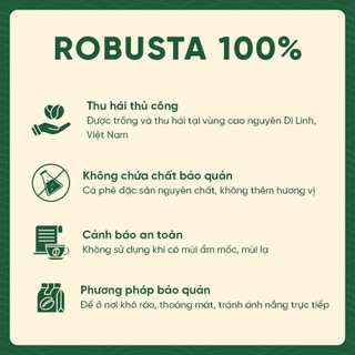 [COMBO 2 túi] Cà Phê Rang Xay Robusta Nguyên Chất - Zili Coffee ĐẬM ĐÀ, THƠM NHẸ [500g x 2 túi]