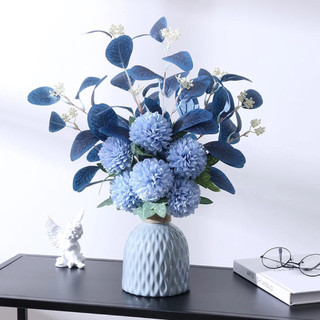 (Loại xịn màu cao cấp) Bình Hoa Nhựa Giả Gốm, Trang Trí Decor Phòng Ngủ Bàn Làm Việc, Lọ Hoa Để Bàn